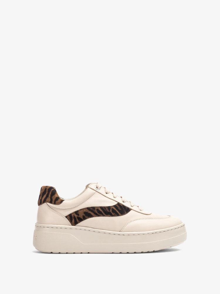 Unisa Fedy Trainers Beige &amp; Animal Print