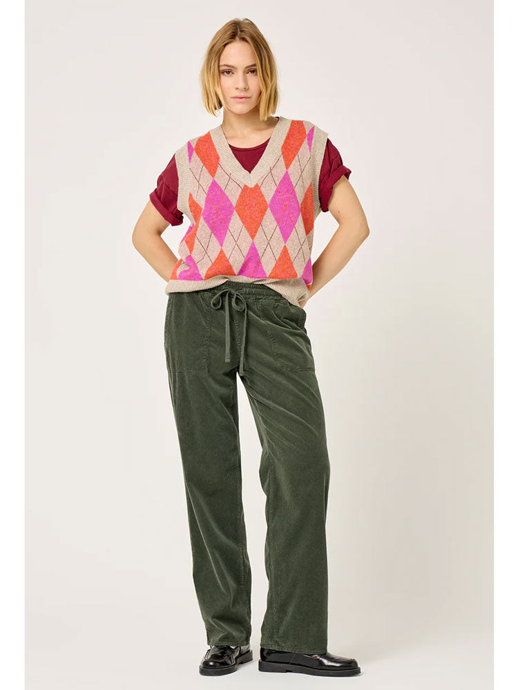 Five V-Neck Slipover Pink