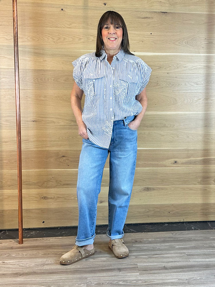 Five Clementine Blouse Blue