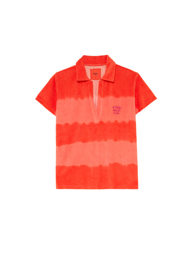 Five Terrycloth T-Shirt Coral