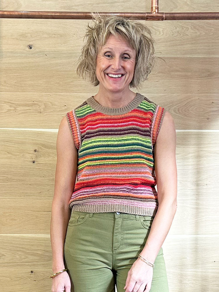 Floor Sleeveless Knit Etnico