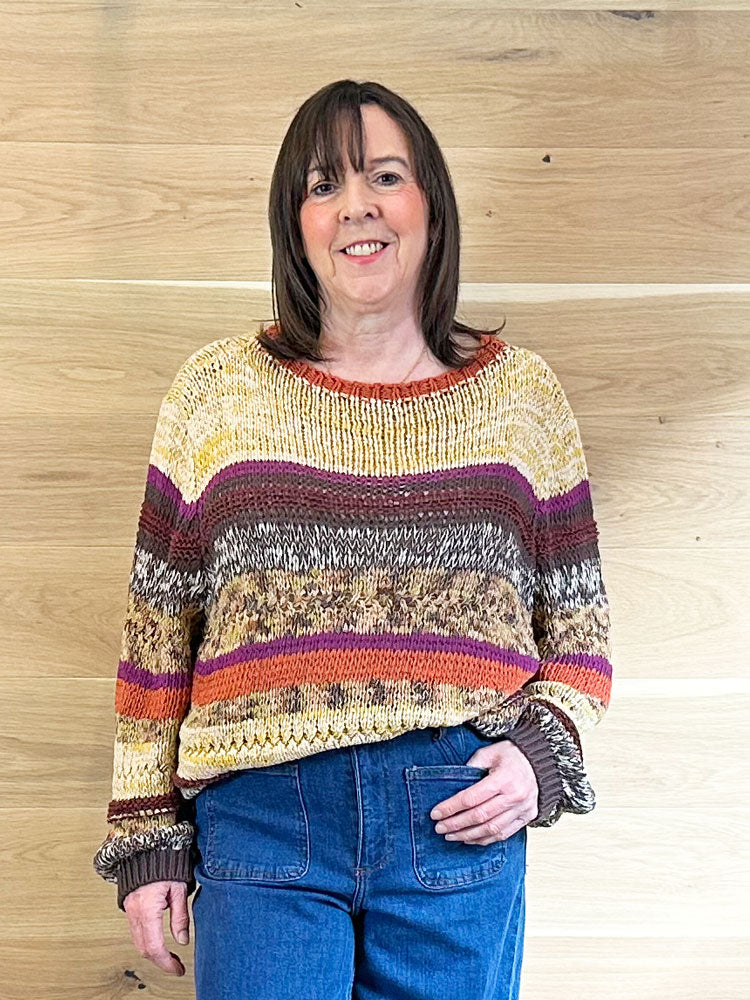 Floor Stripe Knit Ebano