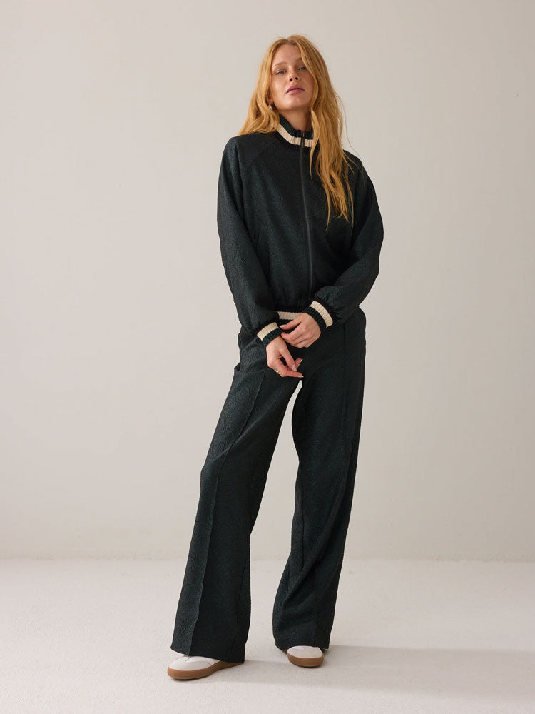 Summum Trousers Glitter Green Jacquard