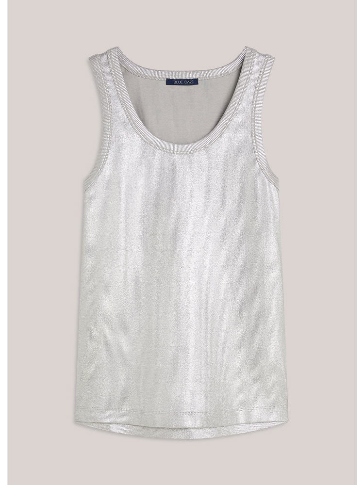 Summum Rib Tank Top Grey