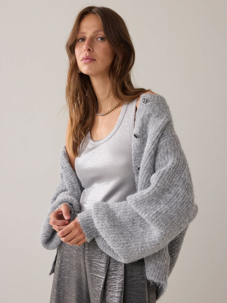 Summum Rib Tank Top Grey