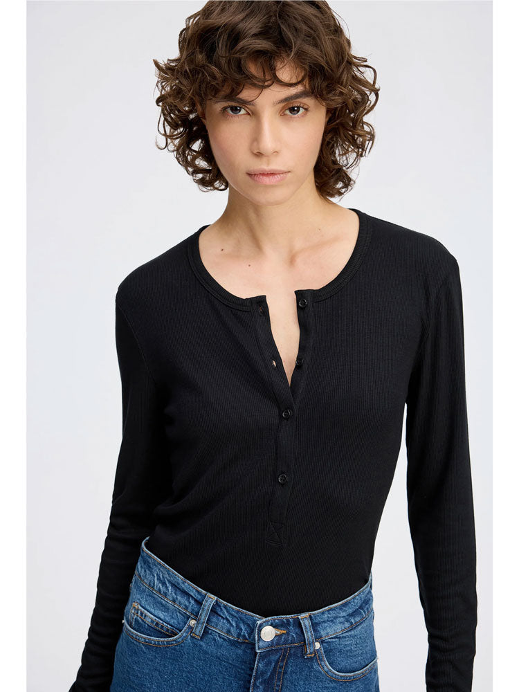 Munthe Grace Long Sleeve T-Shirt Black
