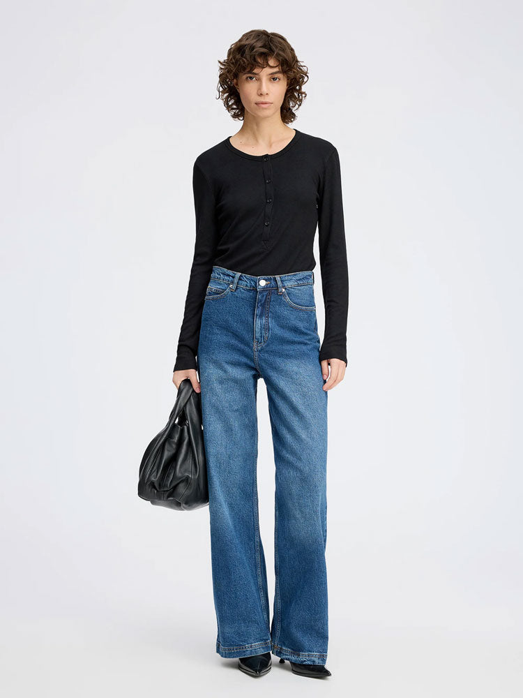 Munthe Grace Long Sleeve T-Shirt Black