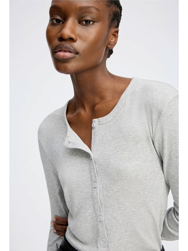 Munthe Grace Long Sleeve T-Shirt Grey
