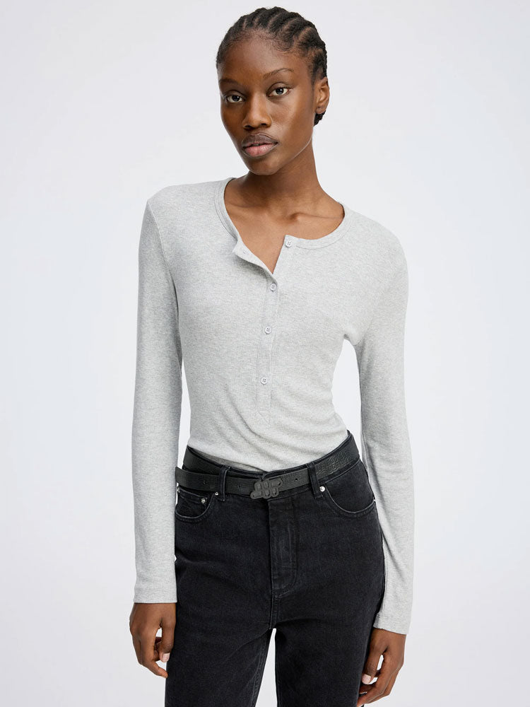 Munthe Grace Long Sleeve T-Shirt Grey
