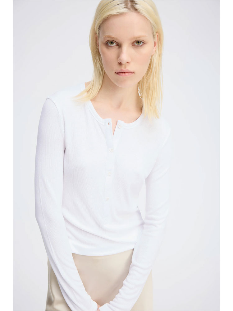 Munthe Grace Long Sleeve T-Shirt White