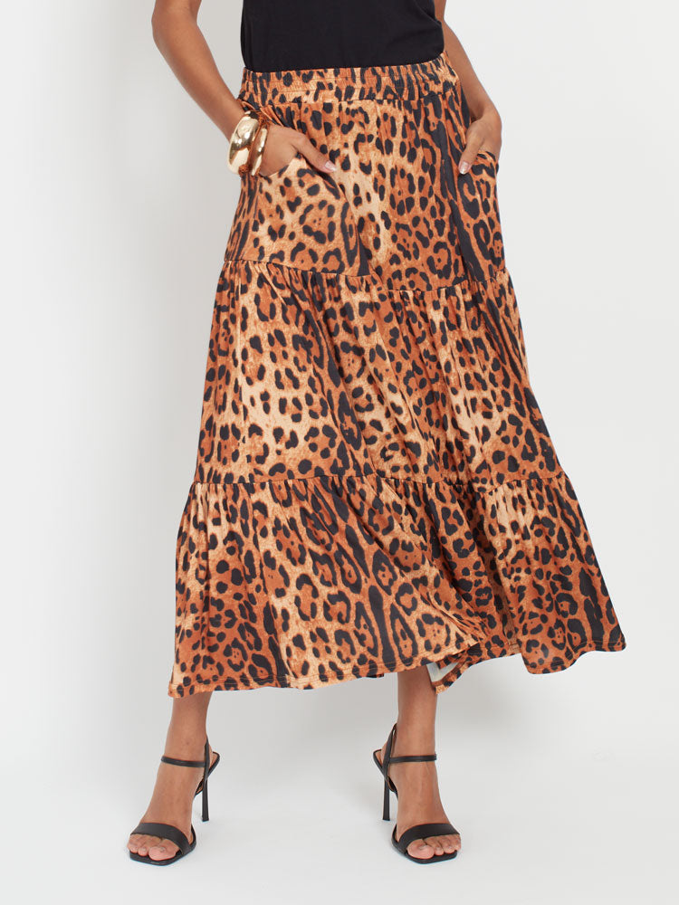 Onjenu Griffin Skirt Leopard Print