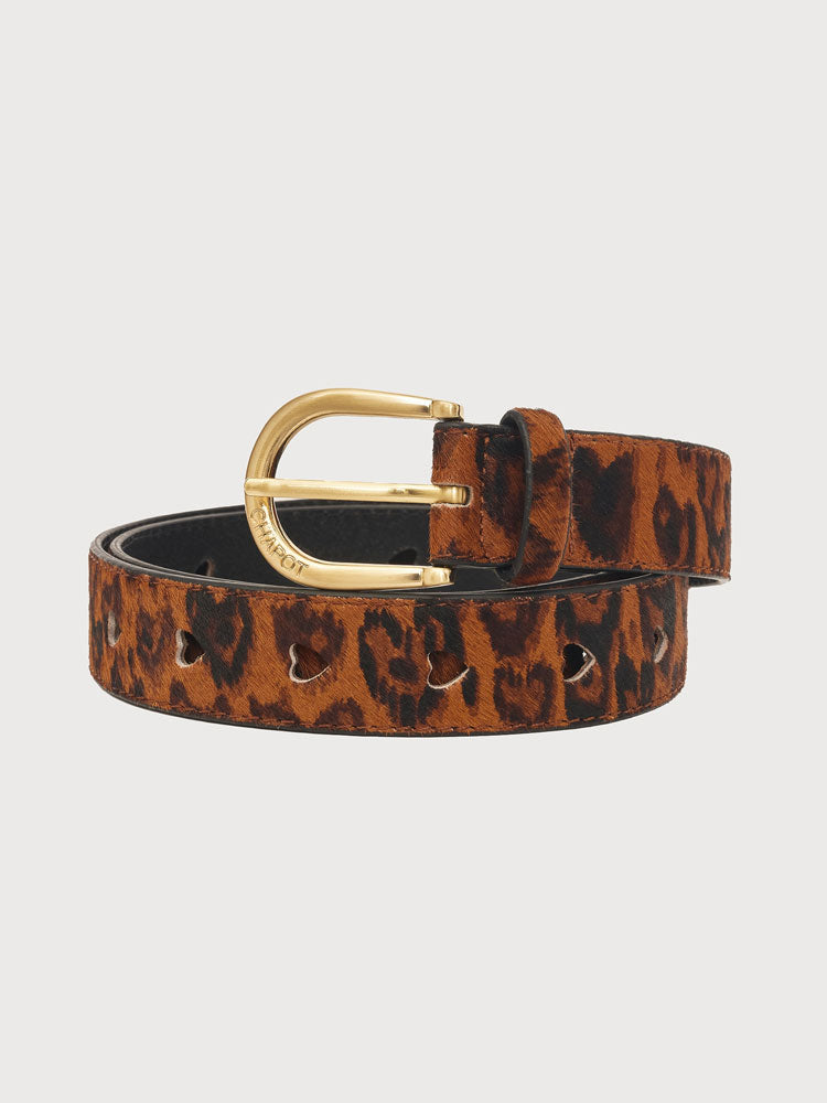 Fabienne Chapot Hairy Belt Leopard Print
