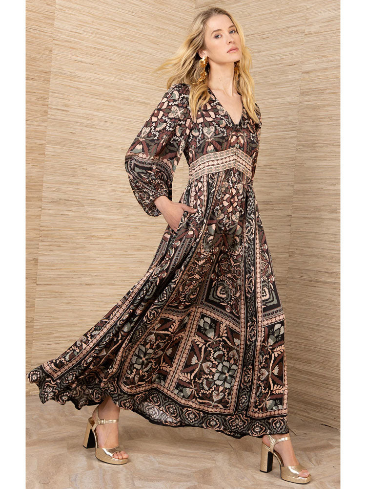 Hale Bob Amaris Dress Black