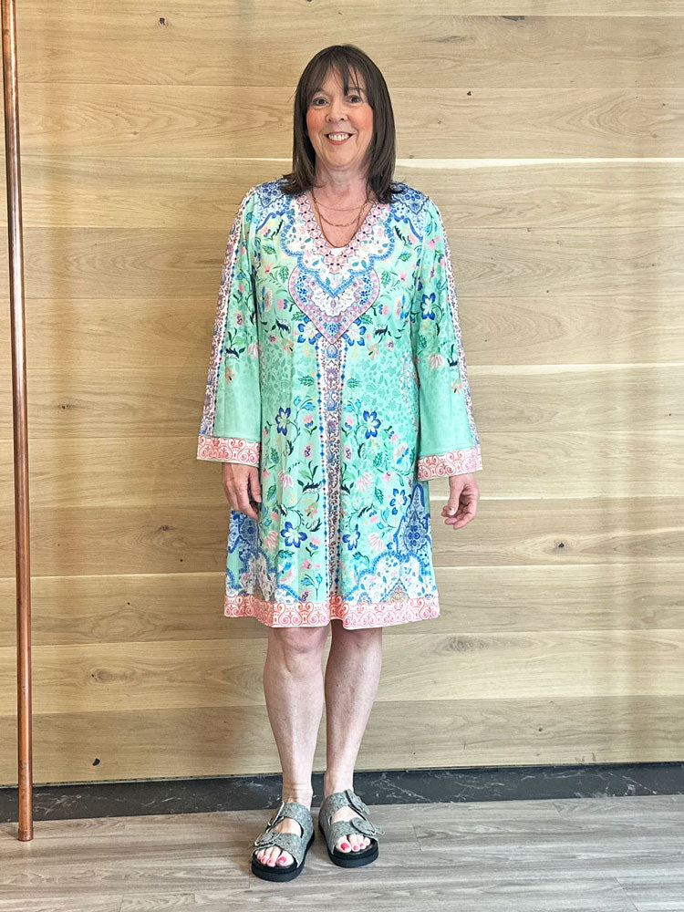 Hale Bob Dulcie Dress Green