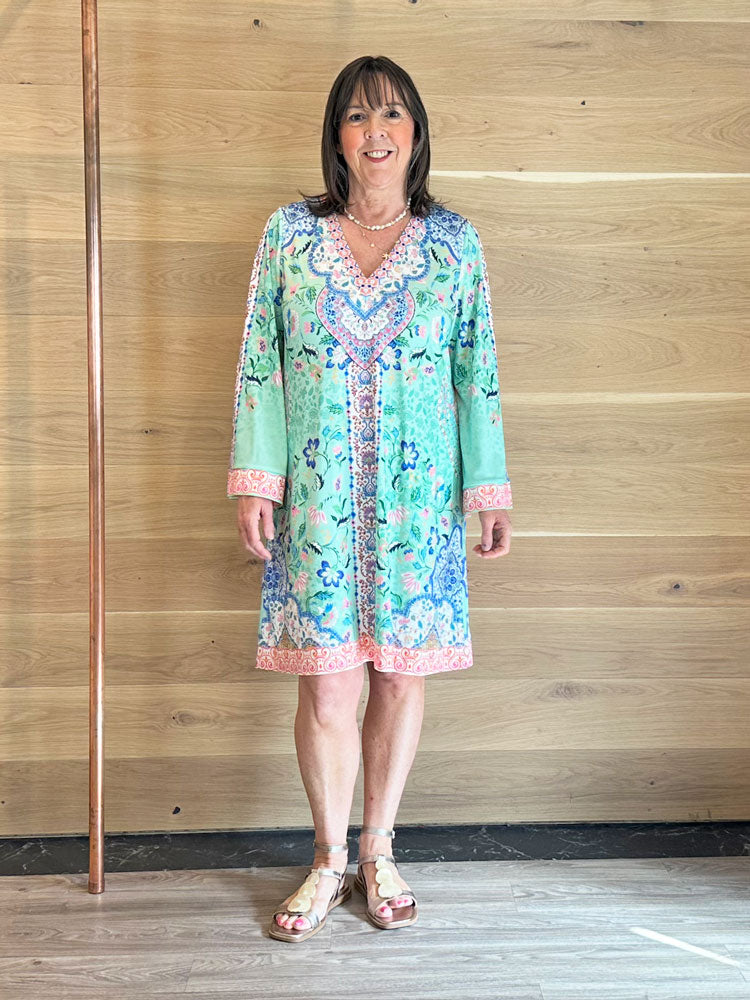 Hale Bob Dulcie Dress Green