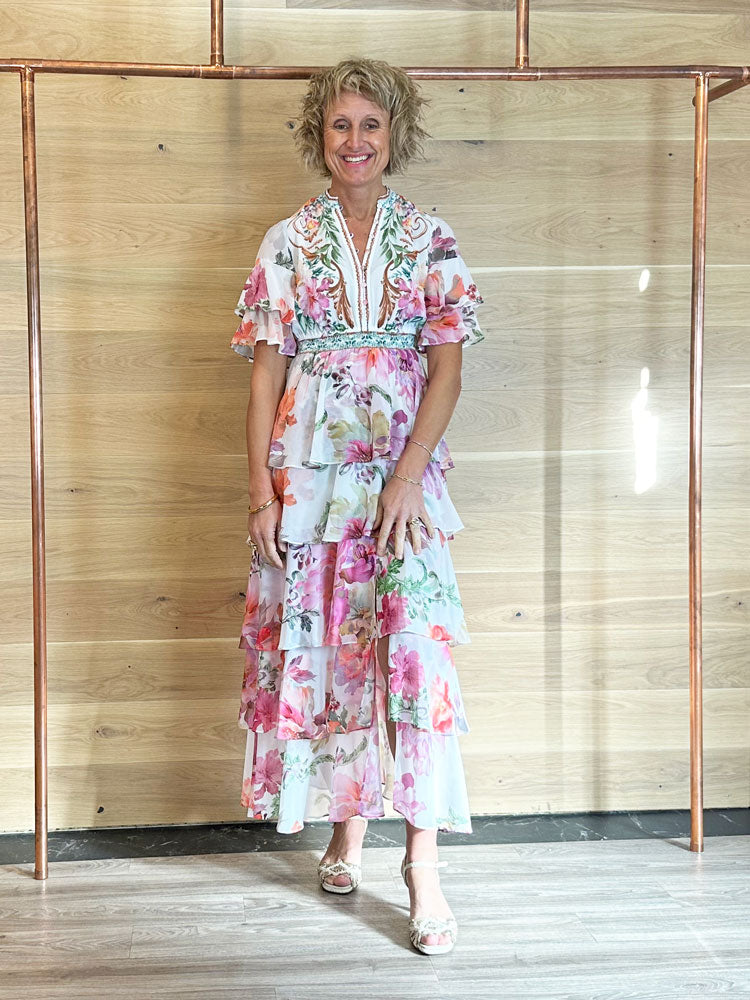 Hale Bob Itzayana Dress Ivory