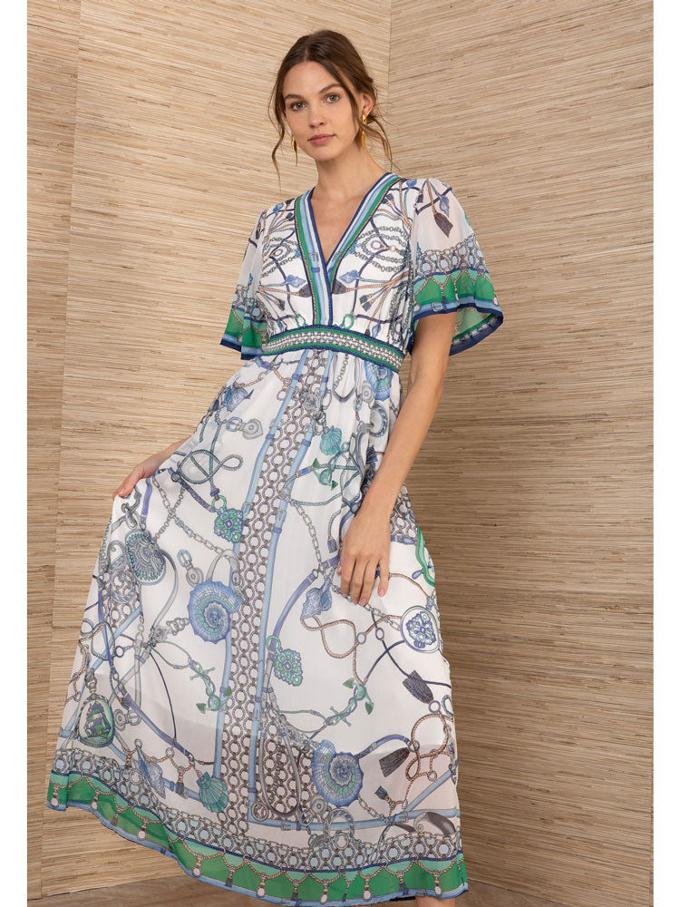 Hale Bob Neve Dress Blue