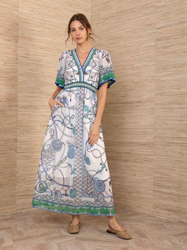 Hale Bob Neve Dress Blue