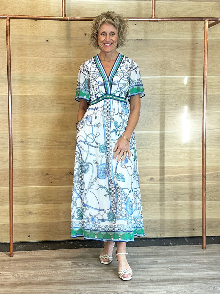 Hale Bob Neve Dress Blue