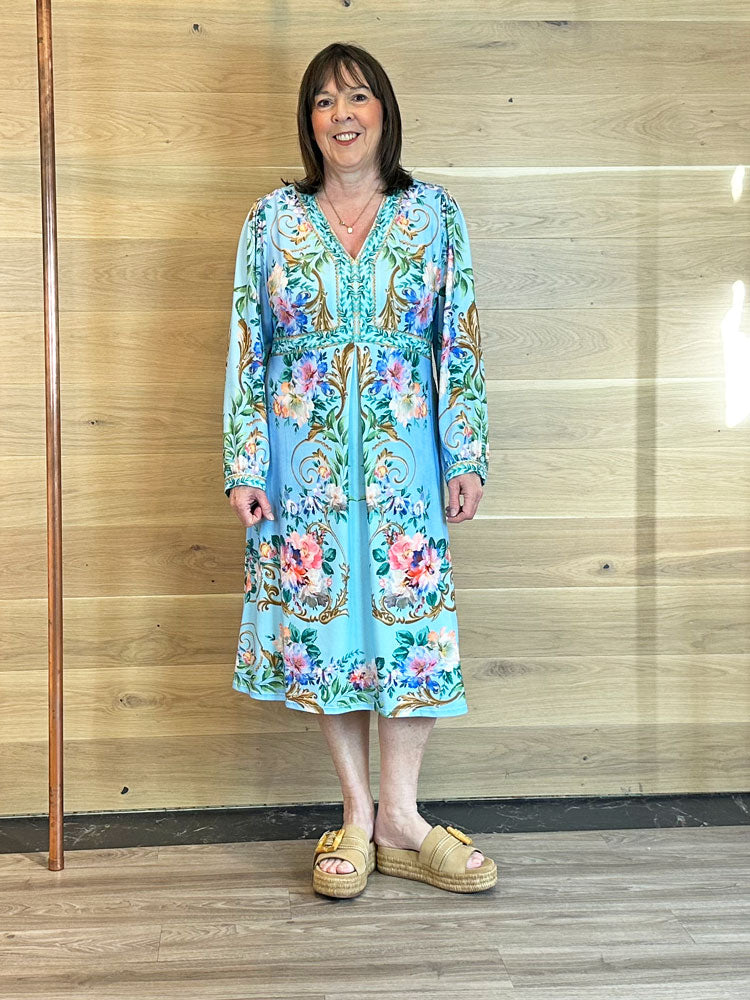 Hale Bob Sariah Dress Blue