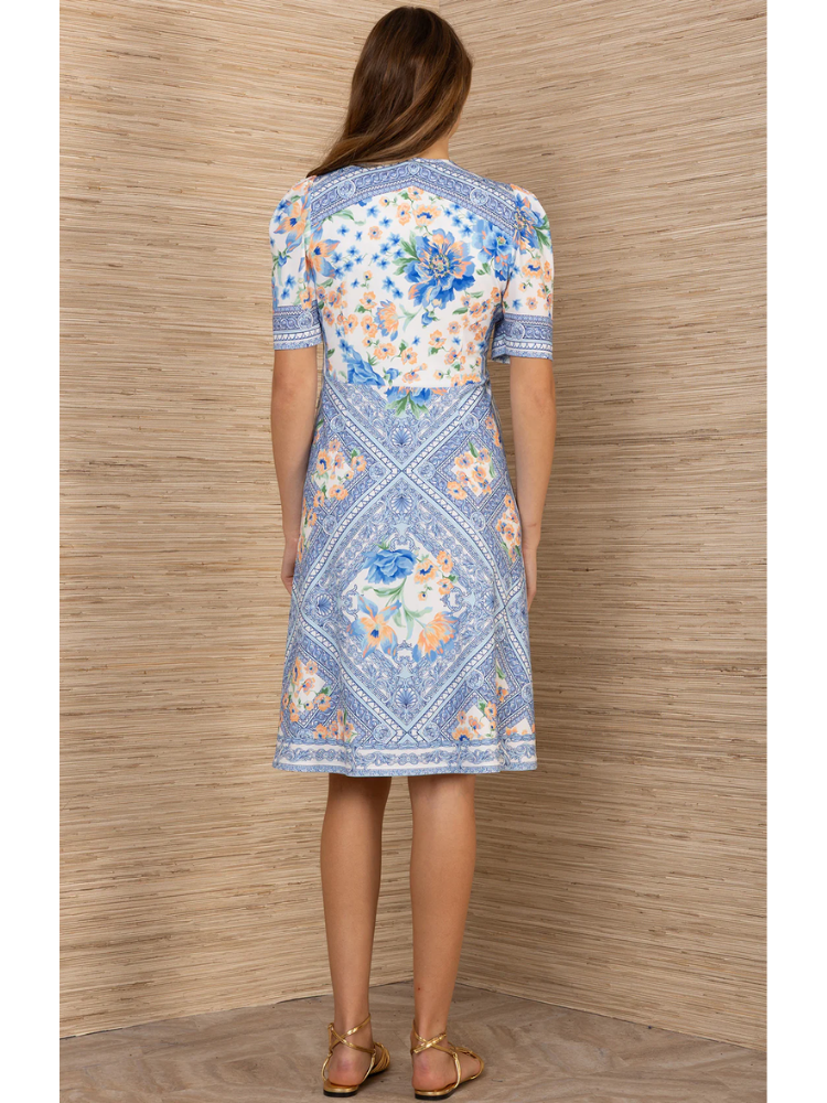 Hale Bob Erica Dress Blue