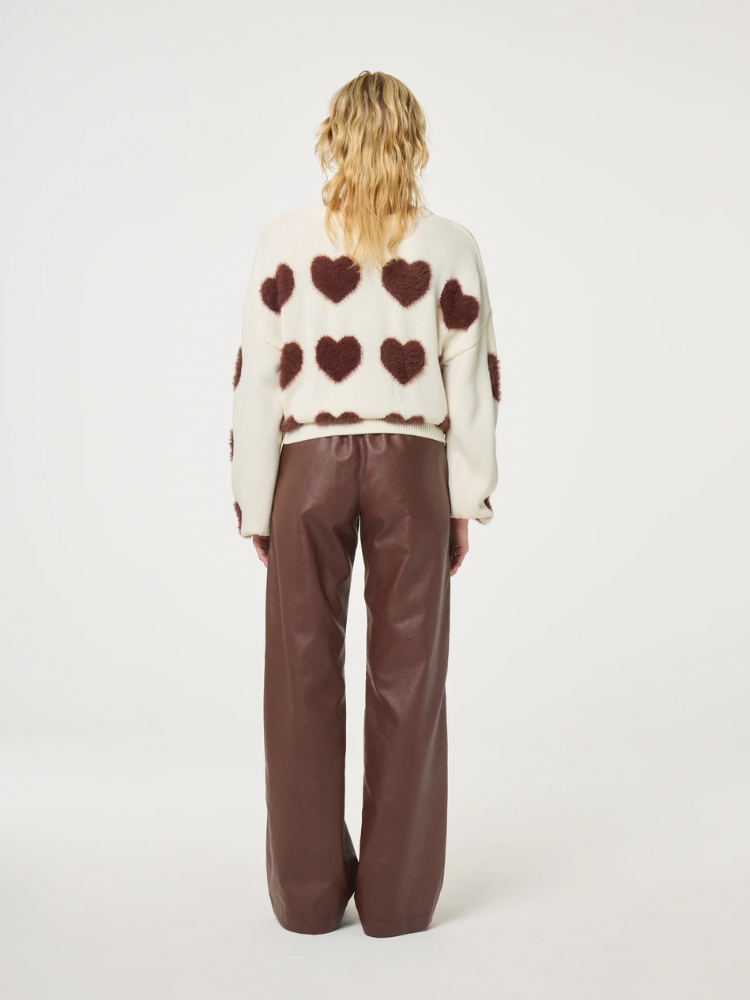 Fabienne Chapot Heart Pullover Mocha