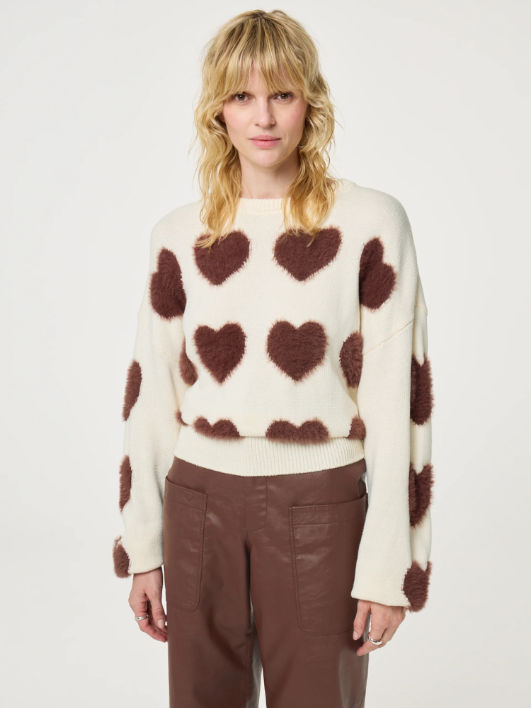 Fabienne Chapot Heart Pullover Mocha