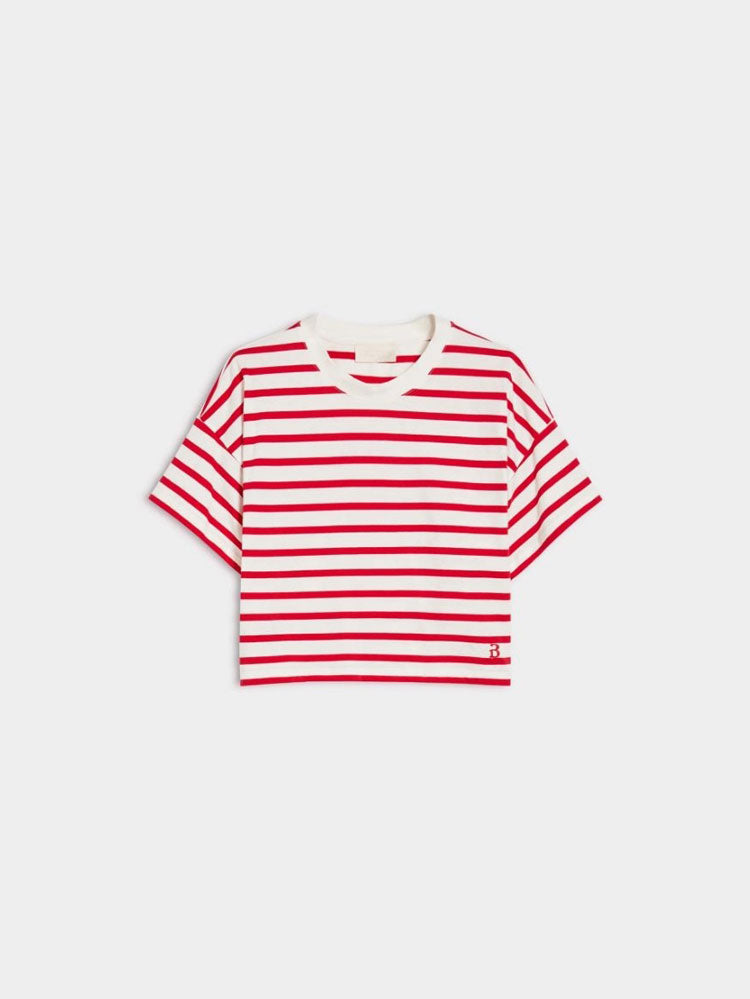 iBlues Avana T-Shirt Red Pinstripes