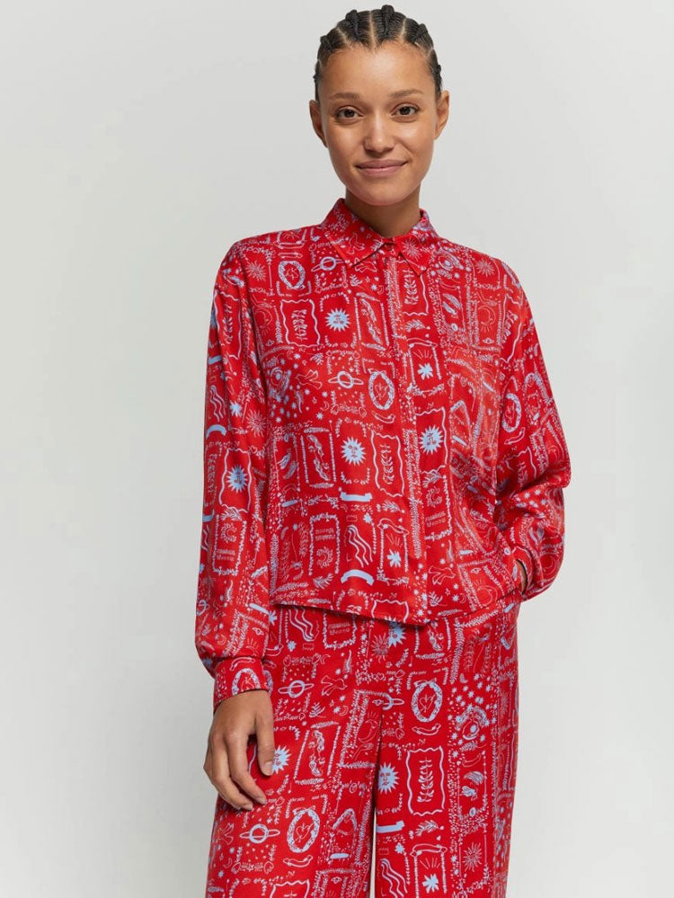 iBlues Empress Shirt Red Stampa