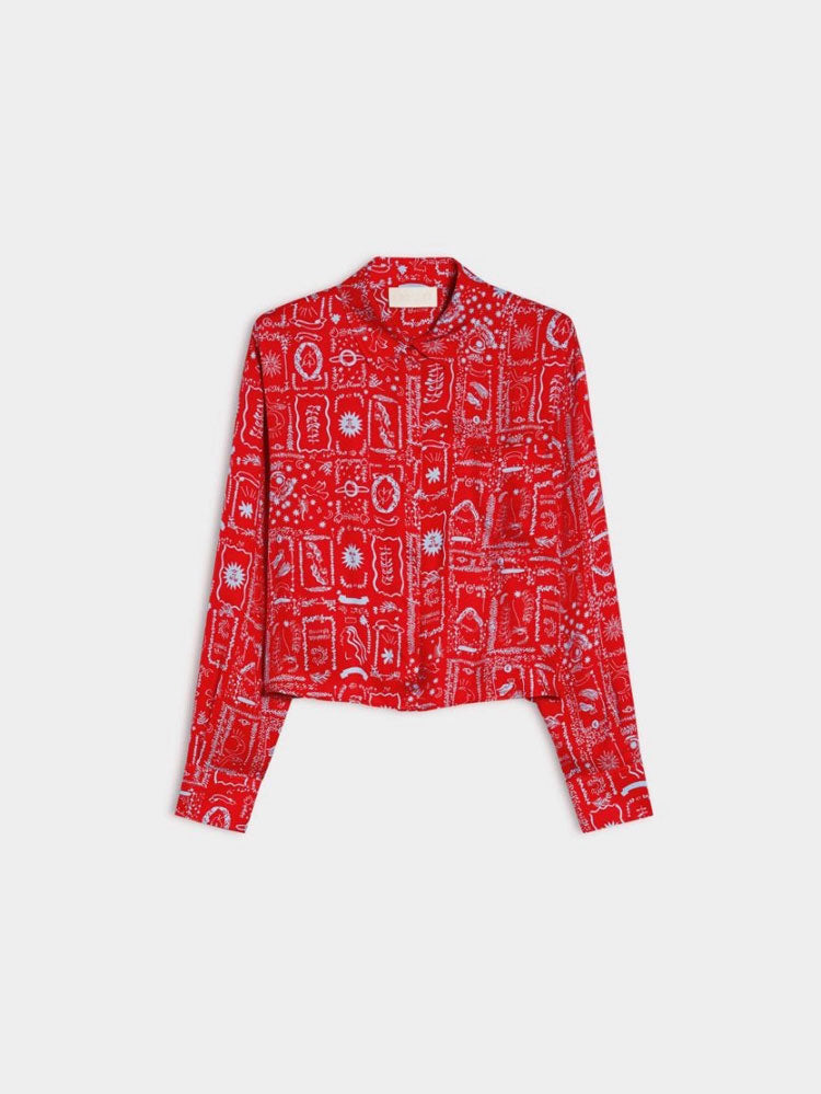 iBlues Empress Shirt Red Stampa