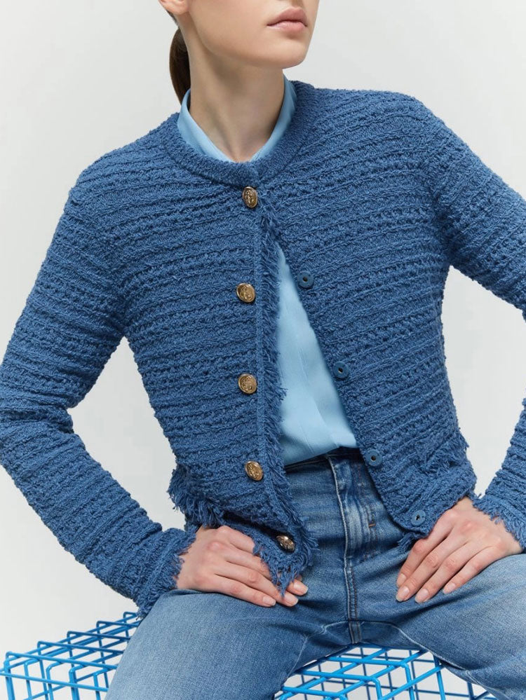 iBlues Ginosa Cardigan Light Blue