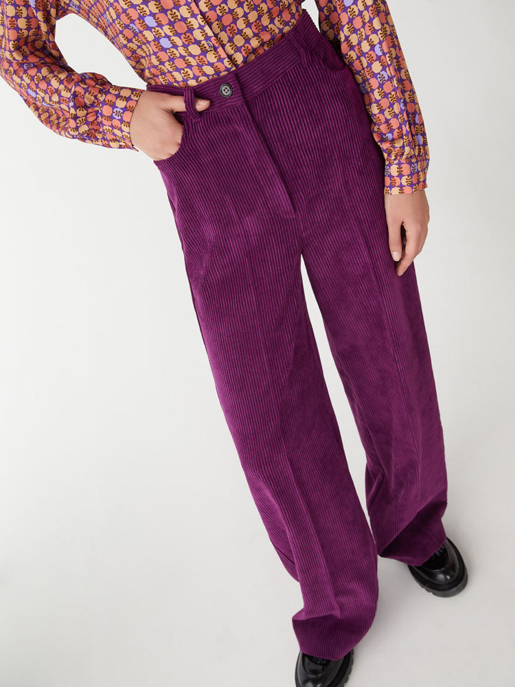 iBlues Group Corduroy Trousers Purple