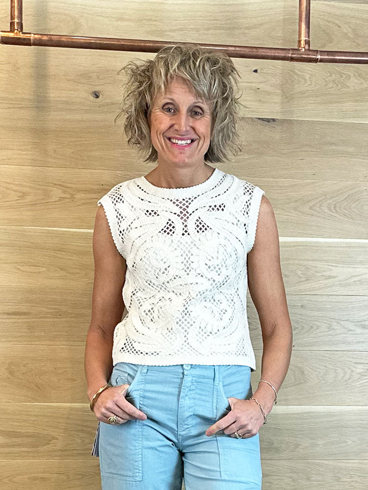 iBlues iBlcorto Top Wool White