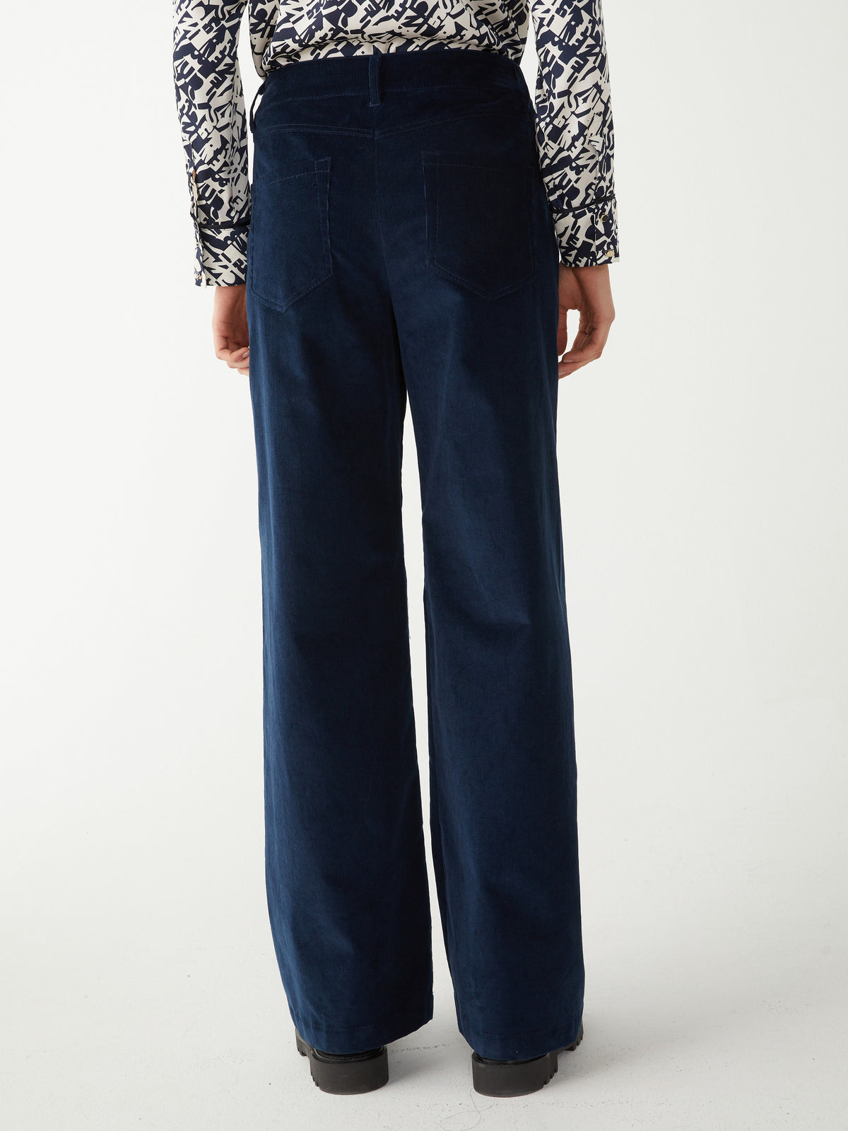 iBlues Magma Corduroy Trousers Navy