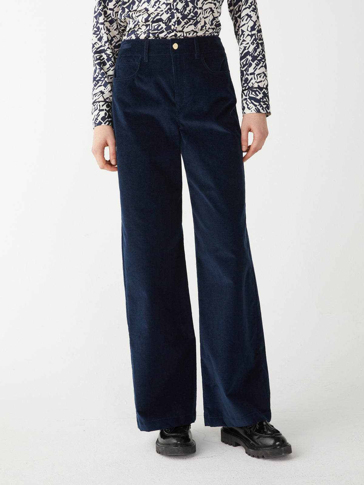 iBlues Magma Corduroy Trousers Navy