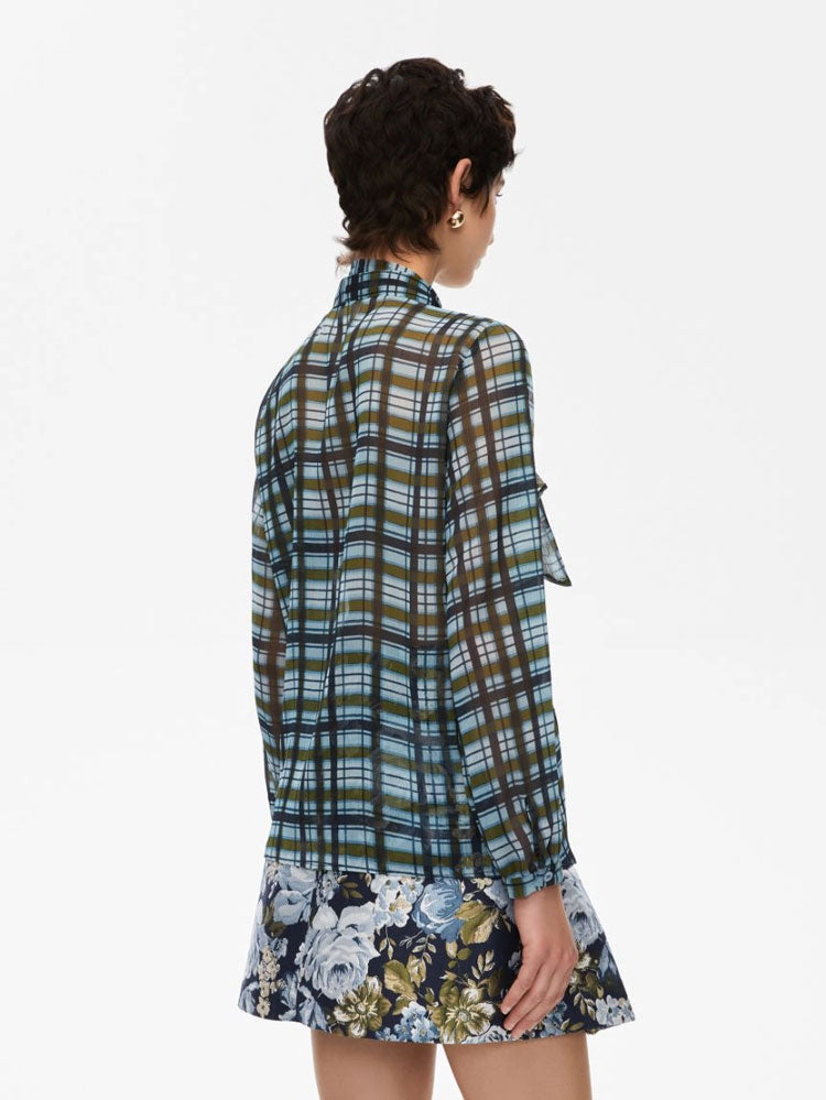 iBlues Cimone Printed Shirt Green &amp; Blue