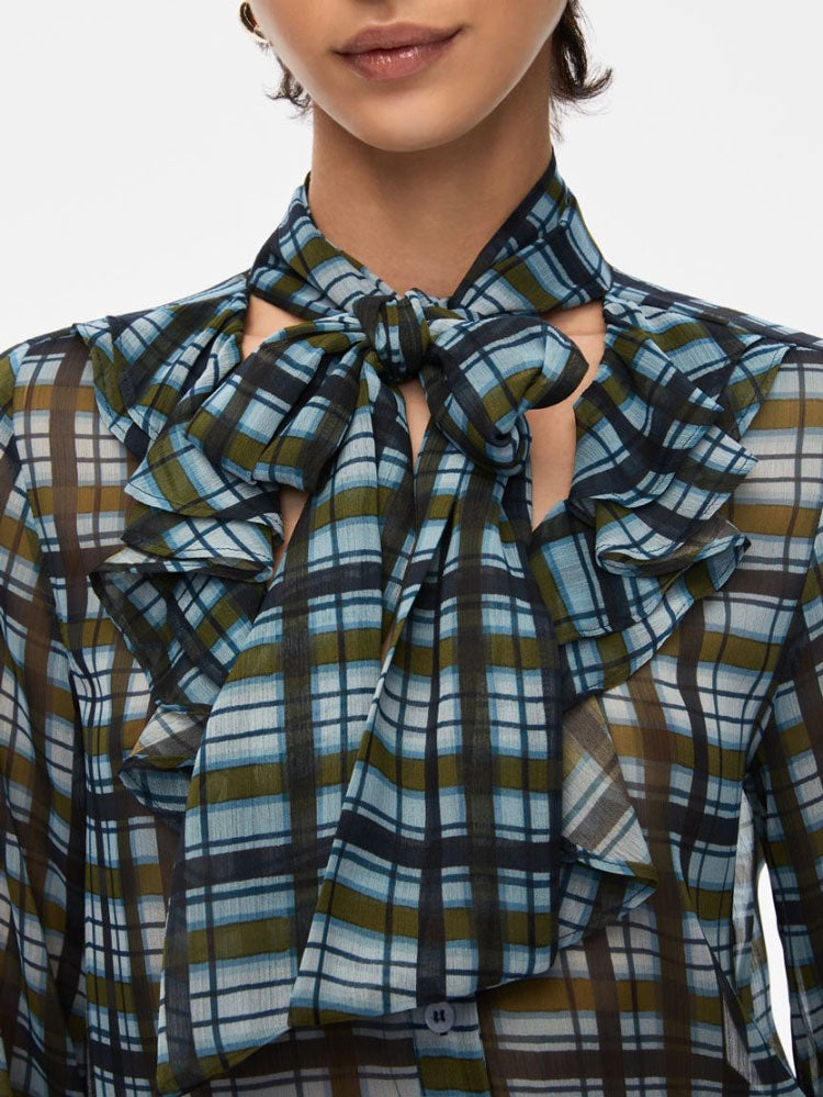 iBlues Cimone Printed Shirt Green &amp; Blue