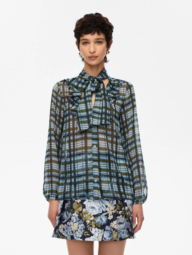 iBlues Cimone Printed Shirt Green &amp; Blue