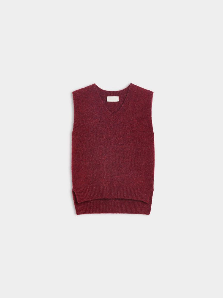 iBlues Gabarra Knitted Slipover Bordeaux