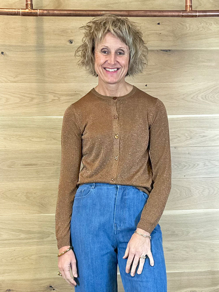 iBlues iBlocchio Cardigan Tobacco Brown