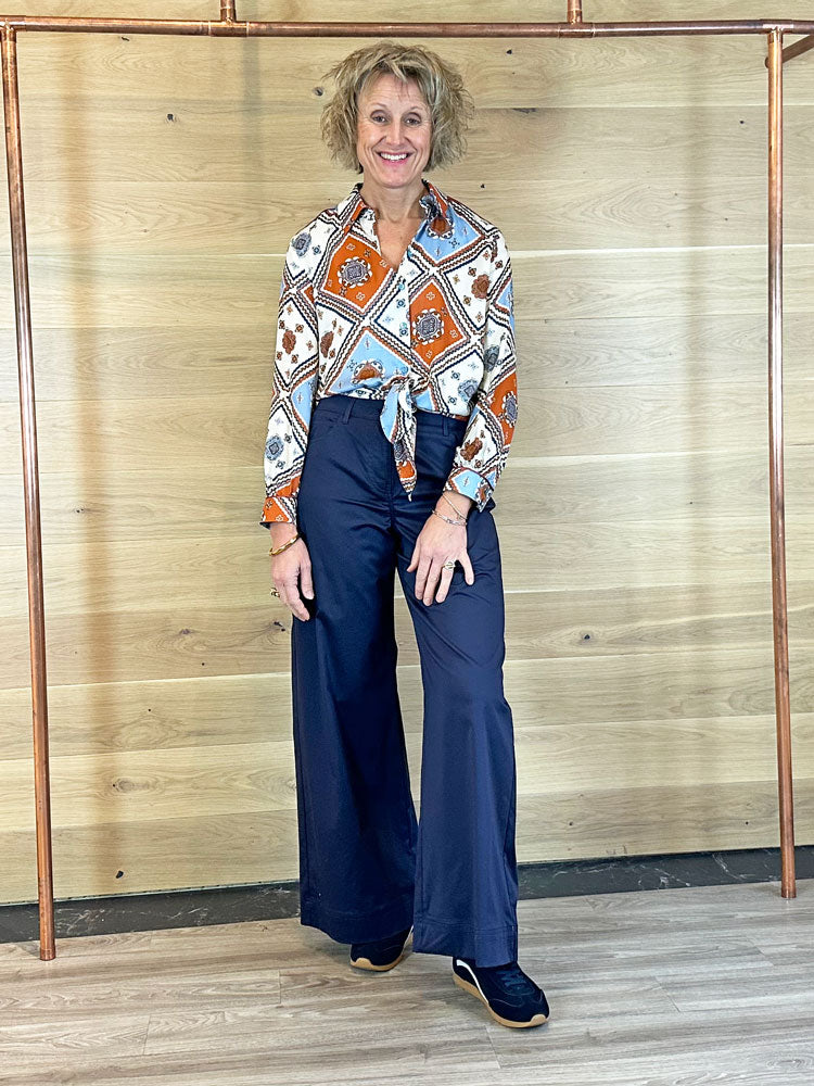 Emme Marella Emmvacillo Long Trousers Navy