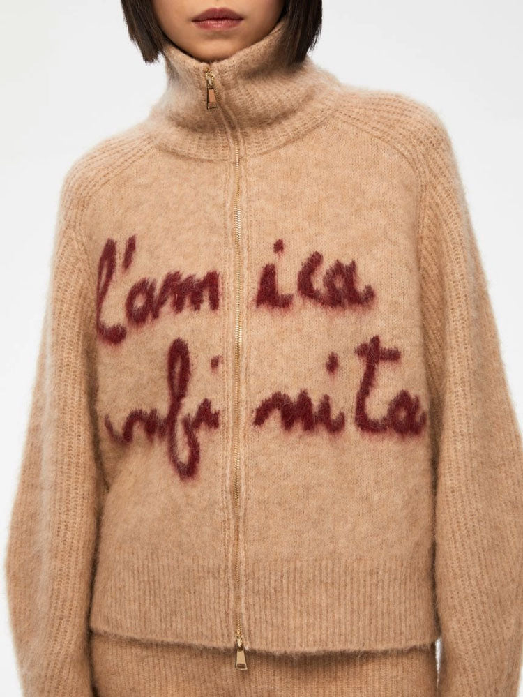 iBlues Infinita Printed Knit Beige