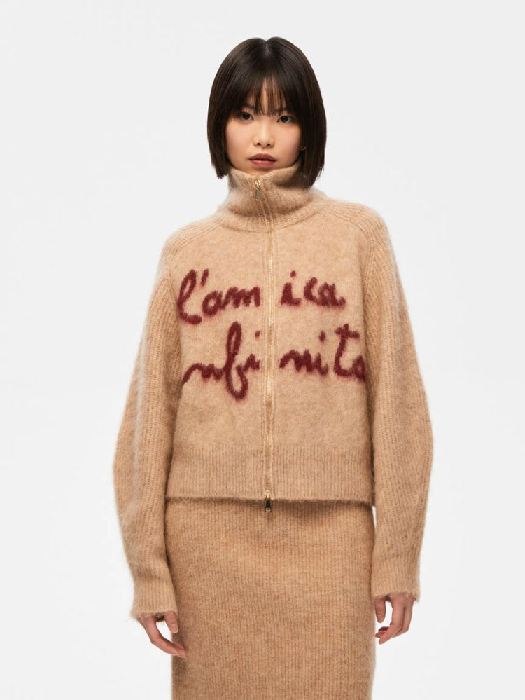 iBlues Infinita Printed Knit Beige