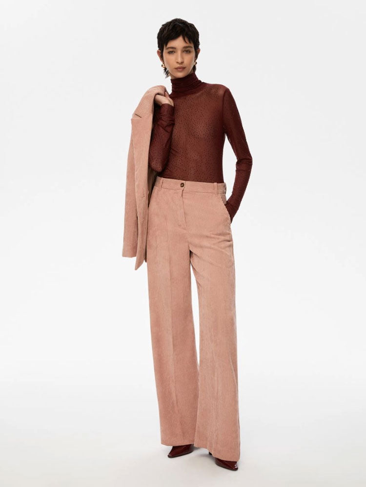 iBlues Report Mesh Roll Neck Bordeaux