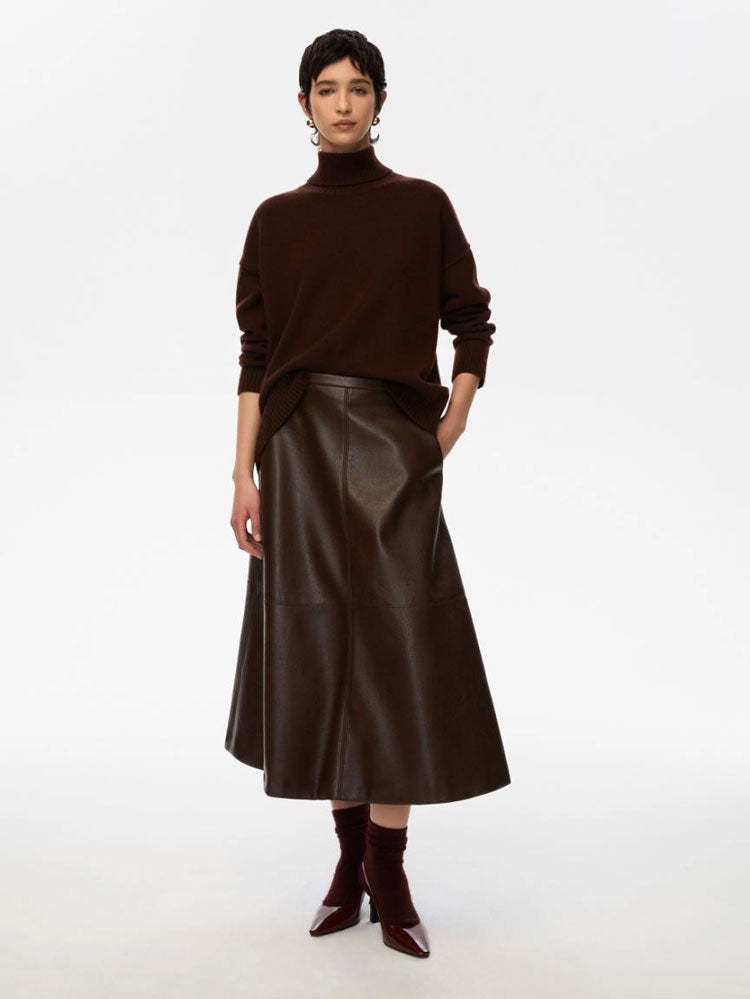 iBlues Selce Roll Neck Jumper Chocolate