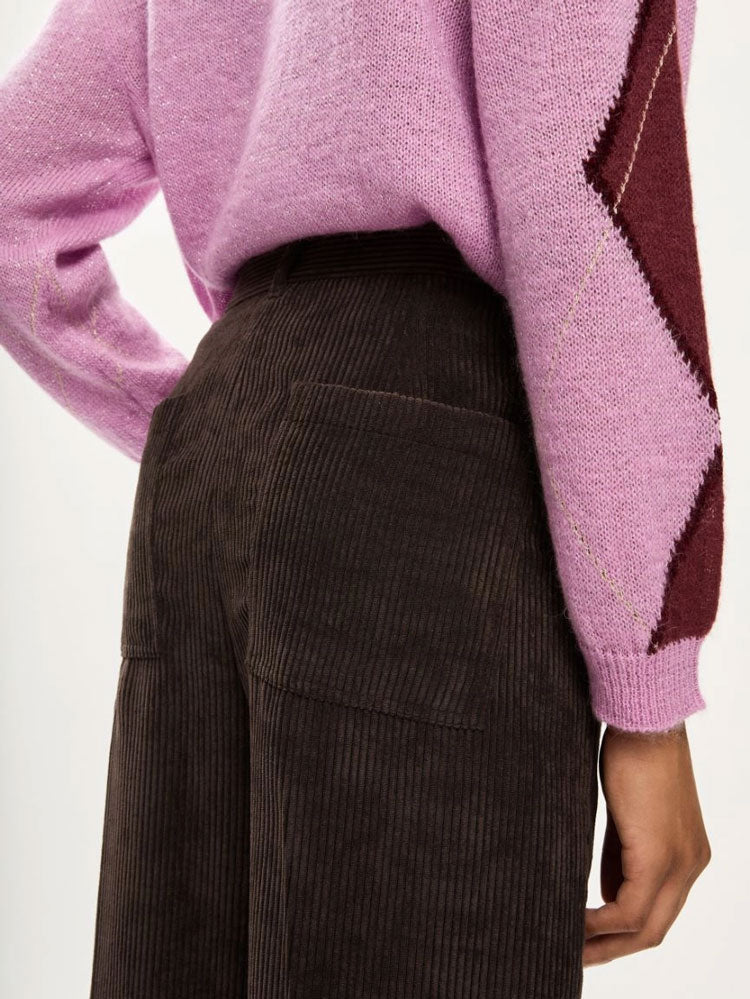 iBlues Trillo Cord Trousers Brown