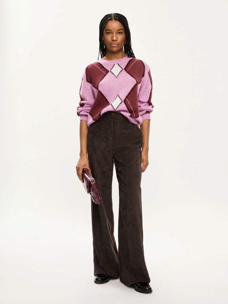 iBlues Trillo Cord Trousers Brown