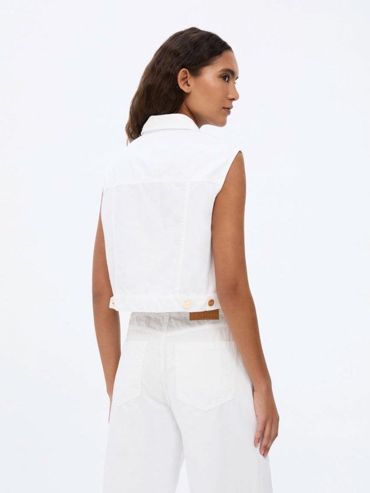 iBlues iBlnovella Waistcoat Optical White