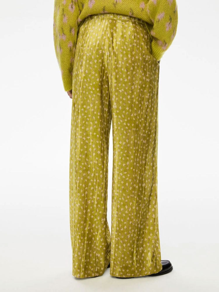 iBlues Puma Velvet Trousers Lime