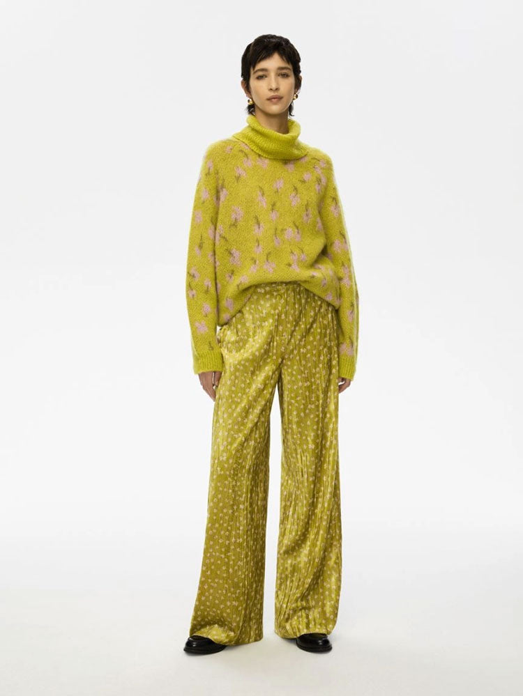 iBlues Puma Velvet Trousers Lime